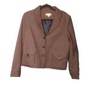 Coldwater Creek Women’s  size 16 Tweed Navy/Red 3 button Blaze Jacket Beautiful